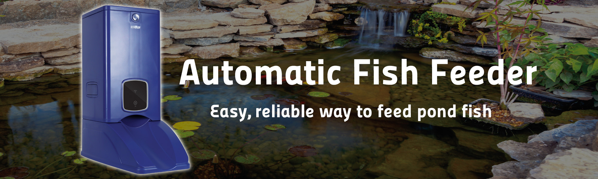 Automatic pond 2025 fish feeder